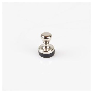 Organisationsmagnet Ø 12 x 16 mm mit gummierter Haftfläche, Edelstahl