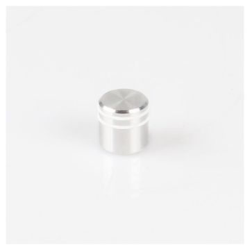 Organisationsmagnet Ø 20 x 20 mm mit gummierter Haftfläche, Edelstahl