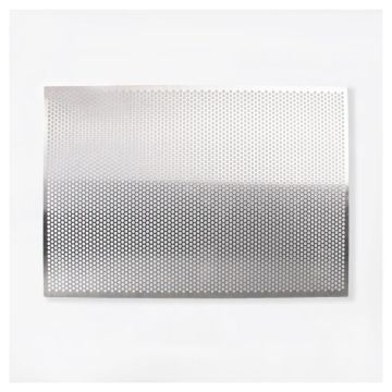 Lochblechtafel 900 x 600 mm aus Edelstahl magnethaftend