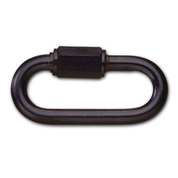 Schraubkettenglied, Stahl verzinkt, Ø 6 mm, schwarz