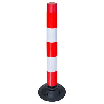 FlexPin Leitzylinder, 1000 mm, rot/weiß reflektierend