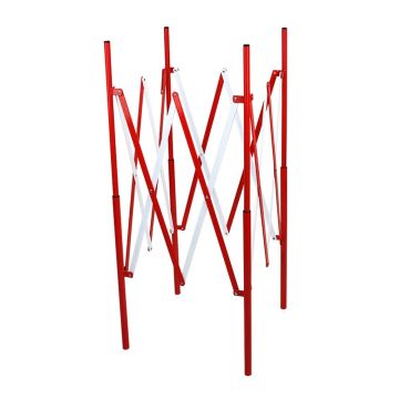 Schachtgitter, ausziehbar, Stahl, max. 1,3  x 1,3 m, rot/weiß