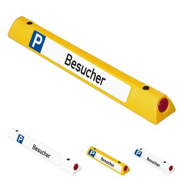 Parkplatzbegrenzung, Besucher, PE, verschiedene Farben und Größen, rote Reflektoren