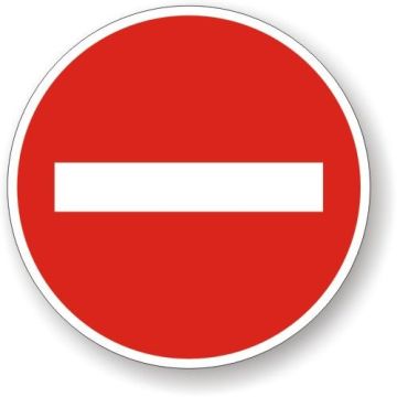 Hinweisschild m. Piktogramm, Durchgang verboten, Aufkleber