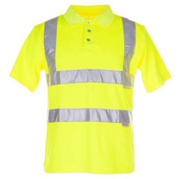 Planam Warnschutz Poloshirt, 2092, uni gelb