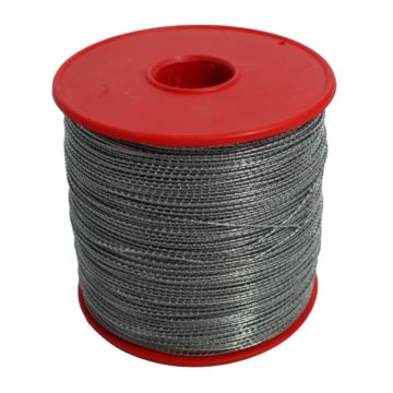 Plombendraht, Eisen verzinkt, Dicke 0,50/0,30 mm, 1 Kg Rolle mit ca. 360 m Draht