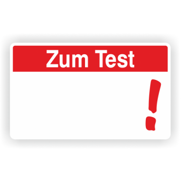 Haftetiketten, Zum Test, zur Qualitätskennzeichnung, verschiedene Ausführungen