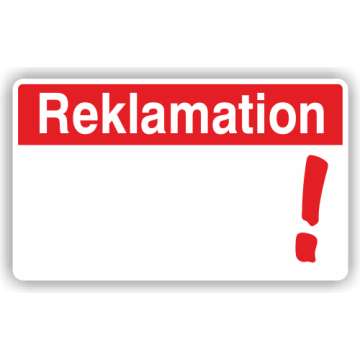 Haftetiketten, Reklamation, zur Qualitätskennzeichnung, verschiedene Ausführungen
