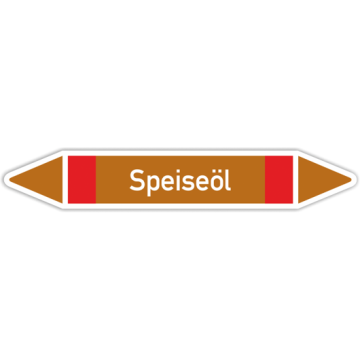 Rohrleitungskennzeichen Speiseöl nach DIN 2403, in verschiedenen Ausführungen