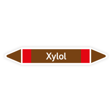 Rohrleitungskennzeichen Xylol nach DIN 2403, in verschiedenen Ausführungen