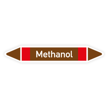 Rohrleitungskennzeichen Methanol nach DIN 2403, in verschiedenen Ausführungen