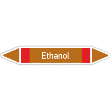Rohrleitungskennzeichen Ethanol nach DIN 2403, in verschiedenen Ausführungen