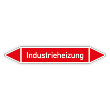 Rohrleitungskennzeichen Industrieheizung nach DIN 2403, in verschiedenen Ausführungen