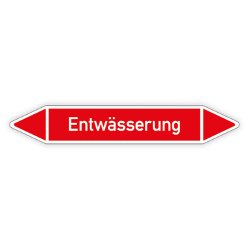 Rohrleitungskennzeichen Entwässerung nach DIN 2403, in verschiedenen Ausführungen