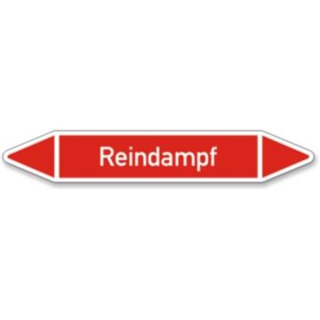 Rohrleitungskennzeichen Reindampf nach DIN 2403, in verschiedenen Ausführungen