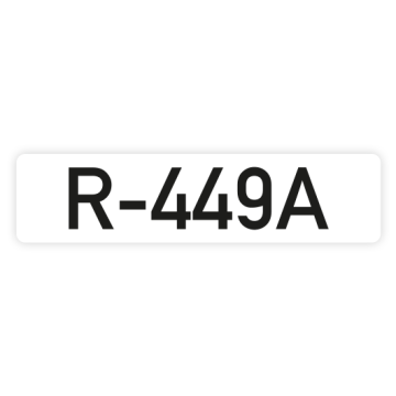 Rohrkennzeichnung für Kältemittel, DIN 2405, R-449A
