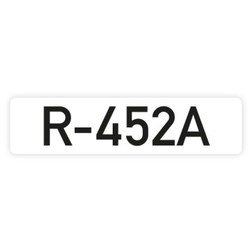 Rohrkennzeichnung für Kältemittel, DIN 2405, R-452A