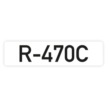 Rohrkennzeichnung für Kältemittel, DIN 2405, R-470C