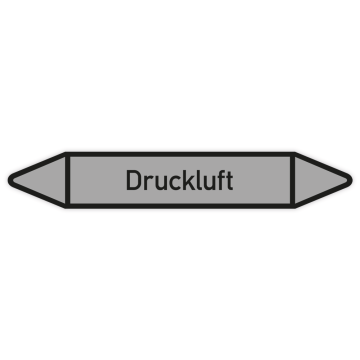 Rohrleitungskennzeichen Druckluft nach DIN 2403, in verschiedenen Ausführungen