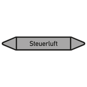 Rohrleitungskennzeichen Steuerluft nach DIN 2403, in verschiedenen Ausführungen