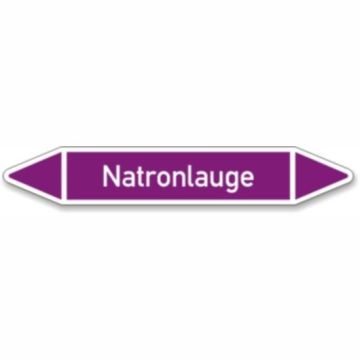 Rohrleitungskennzeichen Natronlauge nach DIN 2403, in verschiedenen Ausführungen