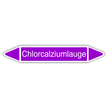 Rohrleitungskennzeichen Chlorcalziumlauge DIN 2403 in verschiedenen Ausführungen