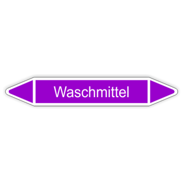 Rohrleitungskennzeichen Waschmittel nach DIN 2403, in verschiedenen Ausführungen