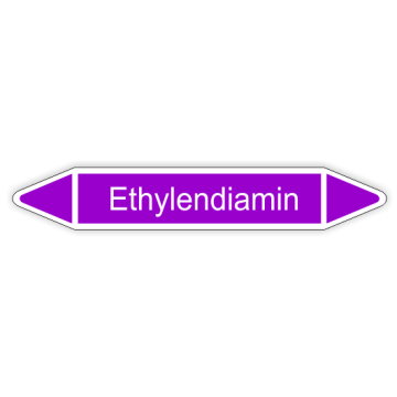 Rohrleitungskennzeichen Ethylendiamin DIN 2403, in verschiedenen Ausführungen