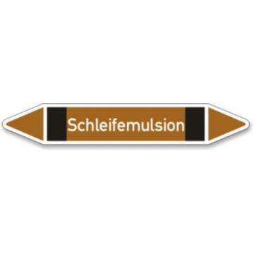 Rohrleitungskennzeichen Schleifemulsion nach DIN 2403, in verschiedenen Ausführungen