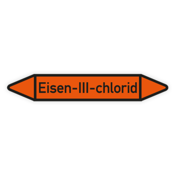 Rohrleitungskennzeichen Eisen-III-chlorid nach DIN 2403, in verschiedenen Ausführungen