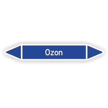 Rohrleitungskennzeichen Ozon nach DIN 2403,  in verschiedenen Ausführungen