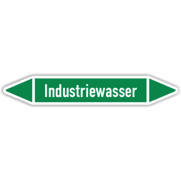 Rohrleitungskennzeichen Industriewasser nach DIN 2403, in verschiedenen Ausführungen