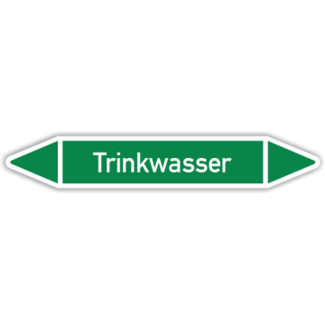Rohrleitungskennzeichen Trinkwasser nach DIN 2403, in verschiedenen Ausführungen
