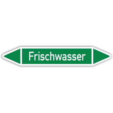 Rohrleitungskennzeichen Frischwasser nach DIN 2403, in verschiedenen Ausführungen