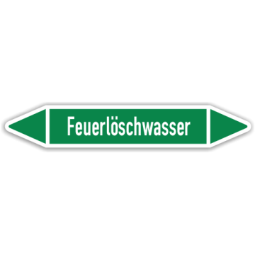Rohrleitungskennzeichen Feuerlöschwasser nach DIN 2403, in verschiedenen Ausführungen