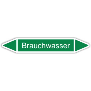 Rohrleitungskennzeichen Brauchwasser nach DIN 2403, in verschiedenen Ausführungen