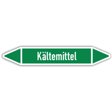 Rohrleitungskennzeichen Kältemittel nach DIN 2403, in verschiedenen Ausführungen