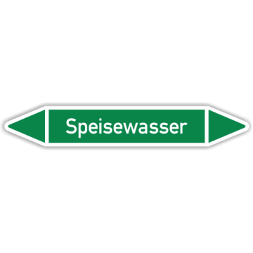 Rohrleitungskennzeichen Speisewasser nach DIN 2403, in verschiedenen Ausführungen