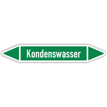 Rohrleitungskennzeichen Kondenswasser nach DIN 2403, in verschiedenen Ausführungen