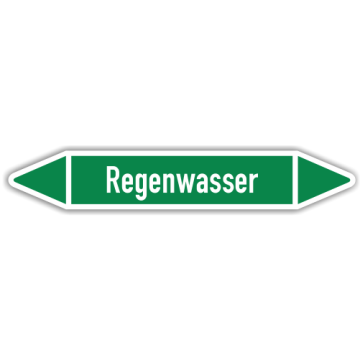 Rohrleitungskennzeichen Regenwasser nach DIN 2403, in verschiedenen Ausführungen