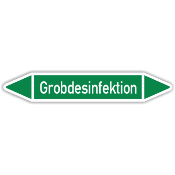 Rohrleitungskennzeichen Grobdesinfektion nach DIN 2403, in verschiedenen Ausführungen