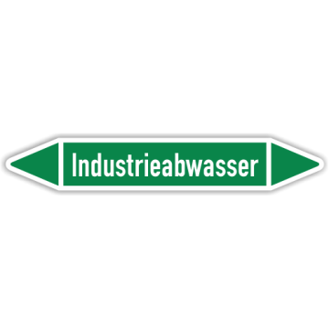 Rohrleitungskennzeichen Industrieabwasser nach DIN 2403, in verschiedenen Ausführungen