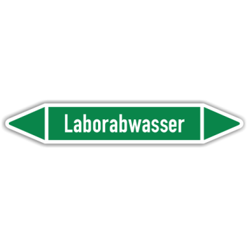 Rohrleitungskennzeichen Laborwasser nach DIN 2403, in verschiedenen Ausführungen