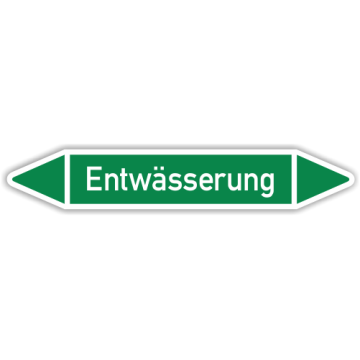 Rohrleitungskennzeichen Entwässerung nach DIN 2403, in verschiedenen Ausführungen