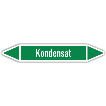 Rohrleitungskennzeichen Kondensat nach DIN 2403, in verschiedenen Ausführungen