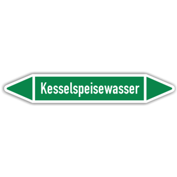 Rohrleitungskennzeichen Kesselspeisewasser nach DIN 2403, in verschiedenen Ausführungen