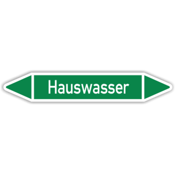 Rohrleitungskennzeichen Hauswasser nach DIN 2403, in verschiedenen Ausführungen