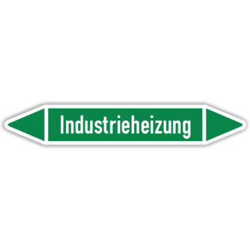 Rohrleitungskennzeichen Industrieheizung nach DIN 2403, in verschiedenen Ausführungen