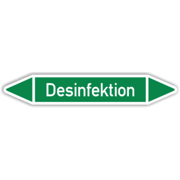 Rohrleitungskennzeichen Desinfektion nach DIN  2403, in verschiedenen Ausführungen