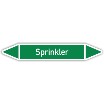 Rohrleitungskennzeichen Sprinkler nach DIN 2403, in verschiedenen Ausführungen